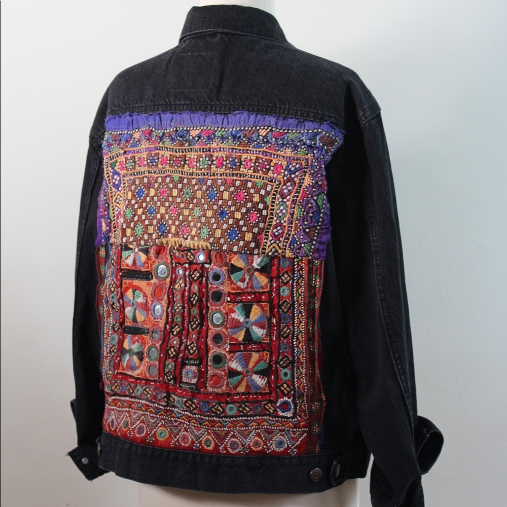 Bohemian handmade Levi Denim jackets - Picture 1 of 7
